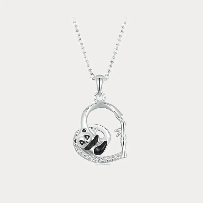 Heart Panda Necklace sold by Selenichast