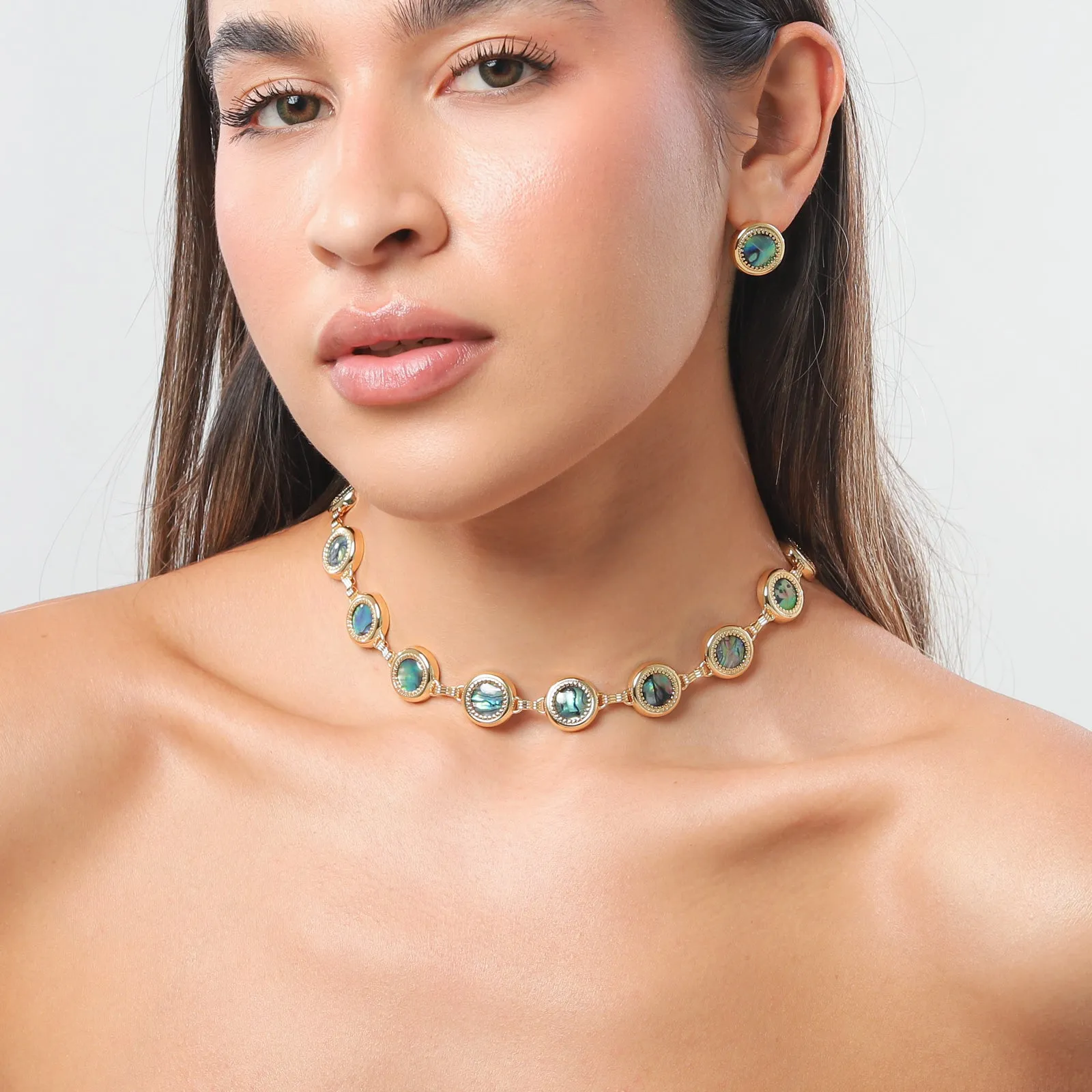 Abalone Shell Oil Painting Necklace sold by Selenichast product image thumbnail 4