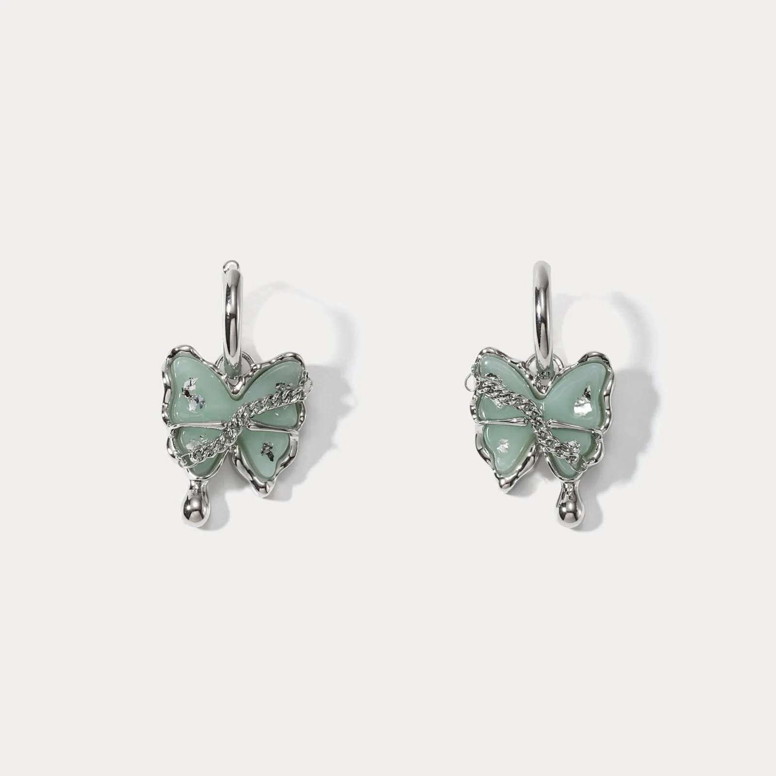 Jade Butterfly Earrings sold by Selenichast