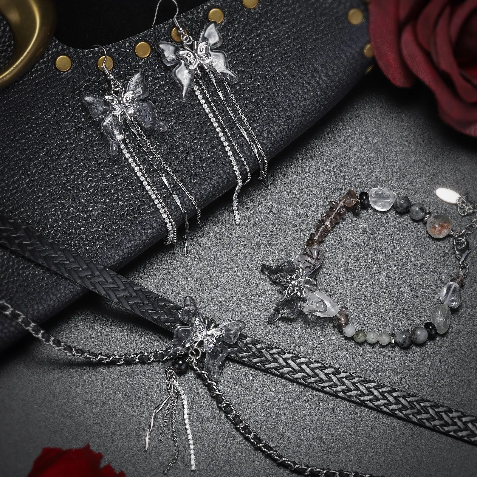 Twilight Butterfly Tassel Earrings sold by Selenichast product image thumbnail 5