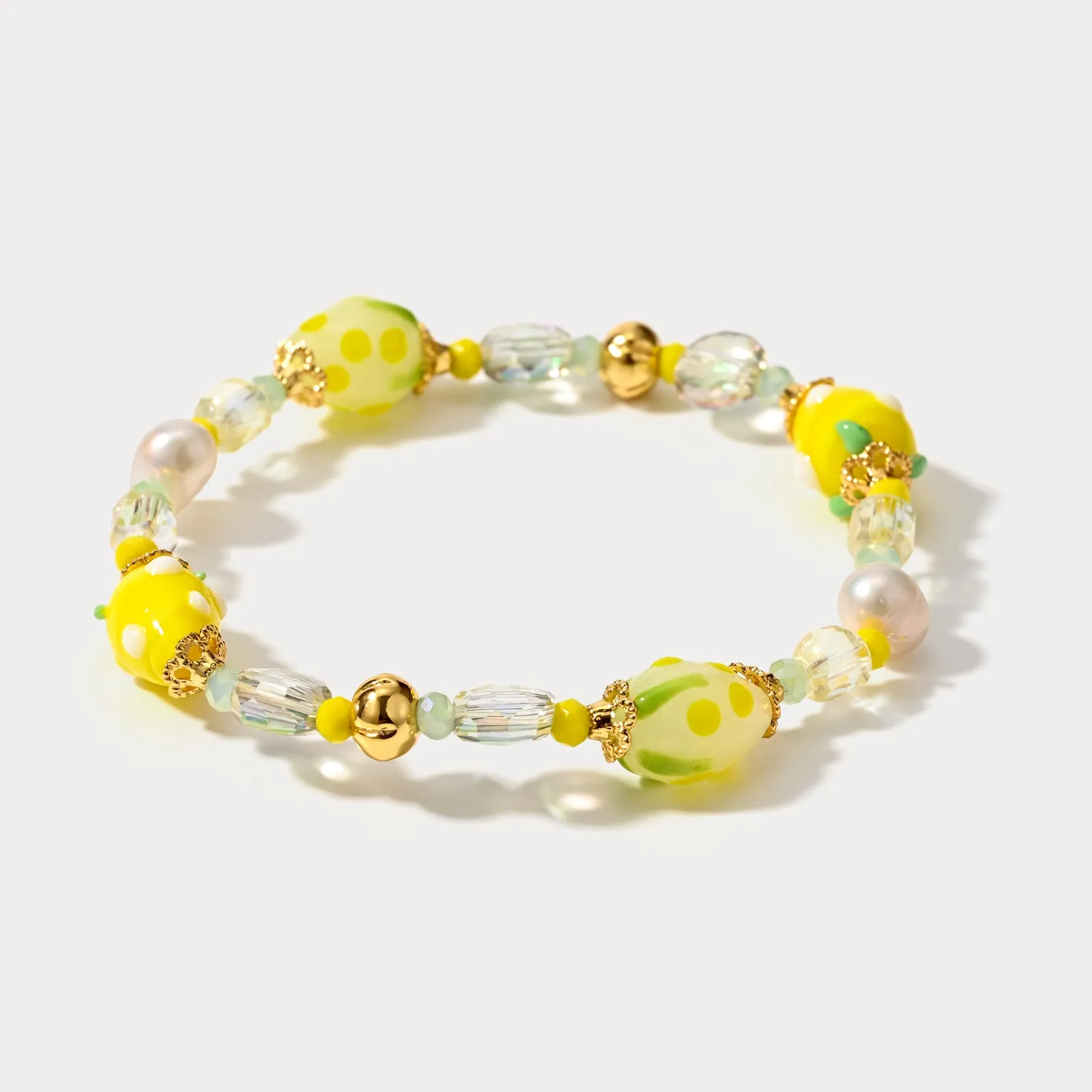 Raspberry Beaded Bracelet sold by Selenichast product image thumbnail 5