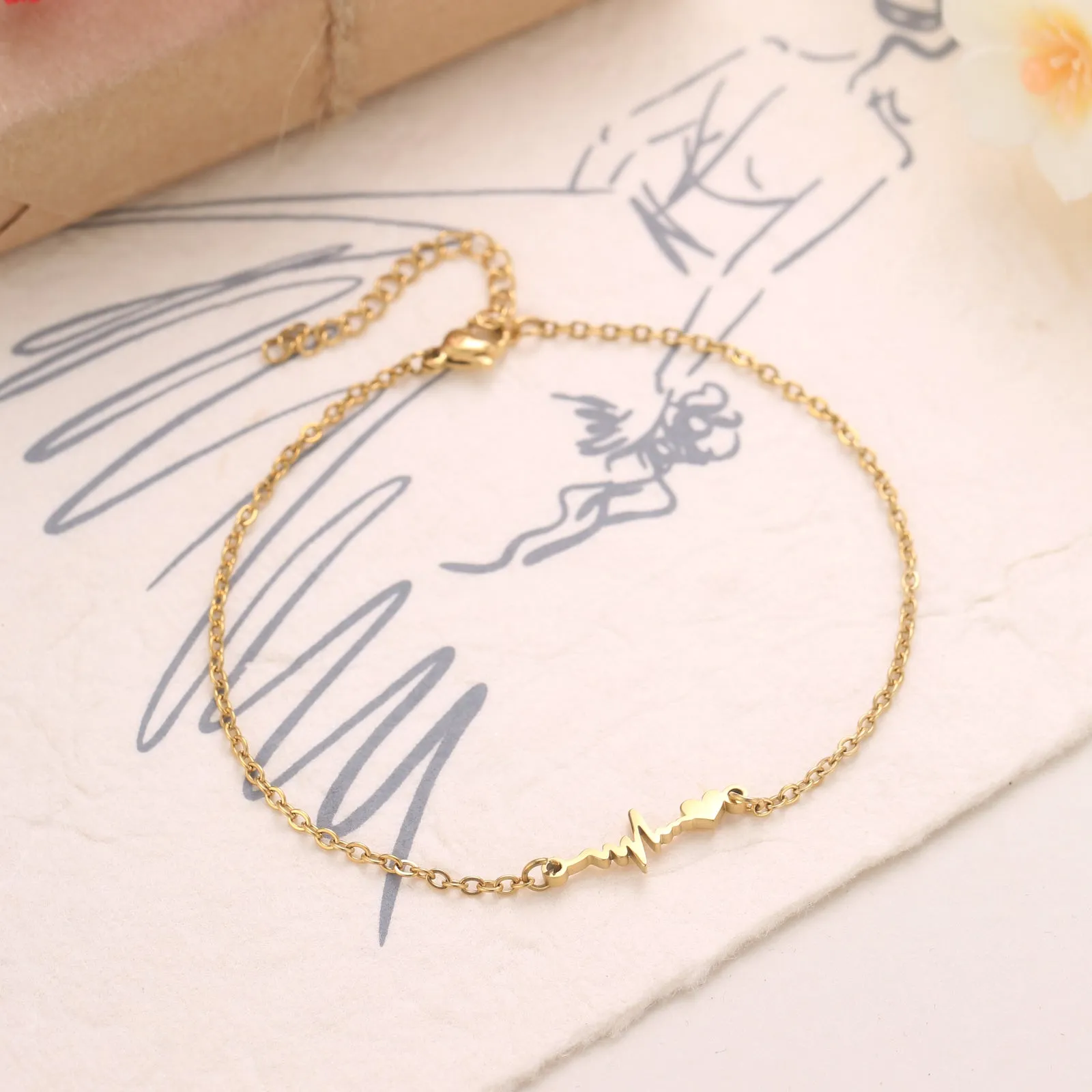 Personalized Heartbeat Bracelets sold by Selenichast product image thumbnail 2