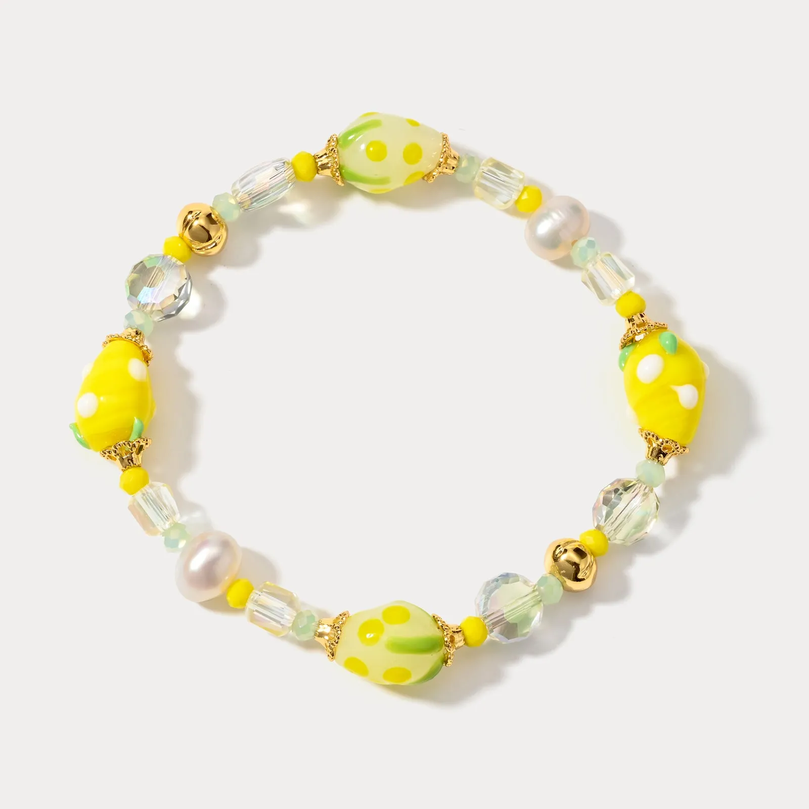 Raspberry Beaded Bracelet sold by Selenichast