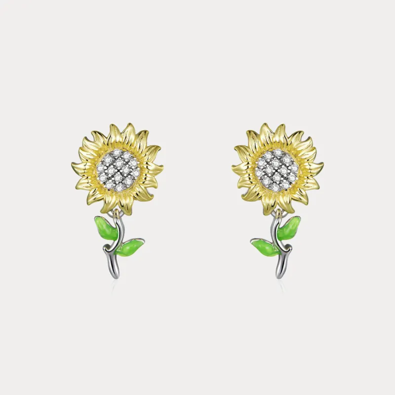 Sunflower Stud Earrings sold by Selenichast