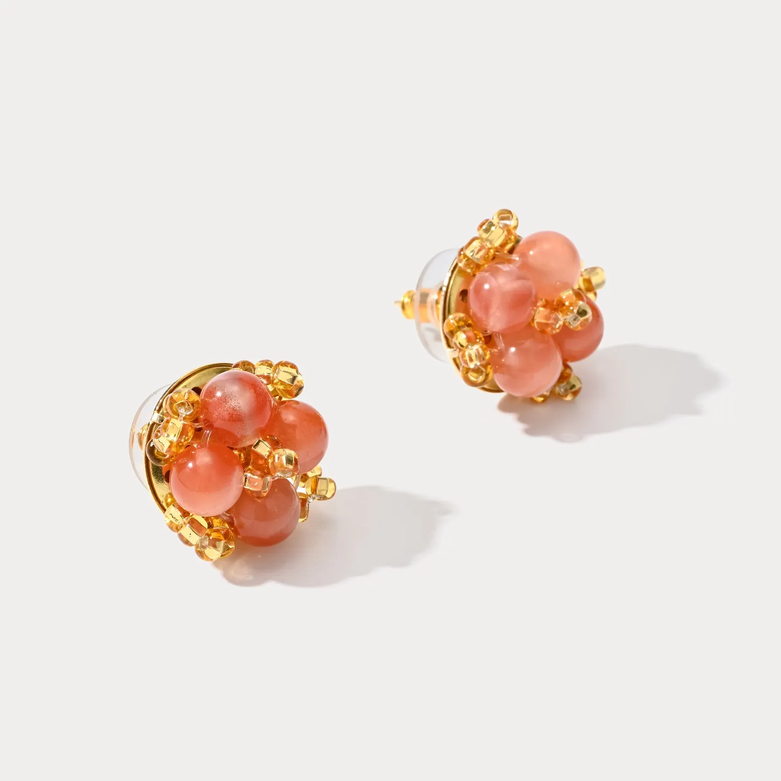 Vintage Agate Stud Earrings sold by Selenichast product image thumbnail 5