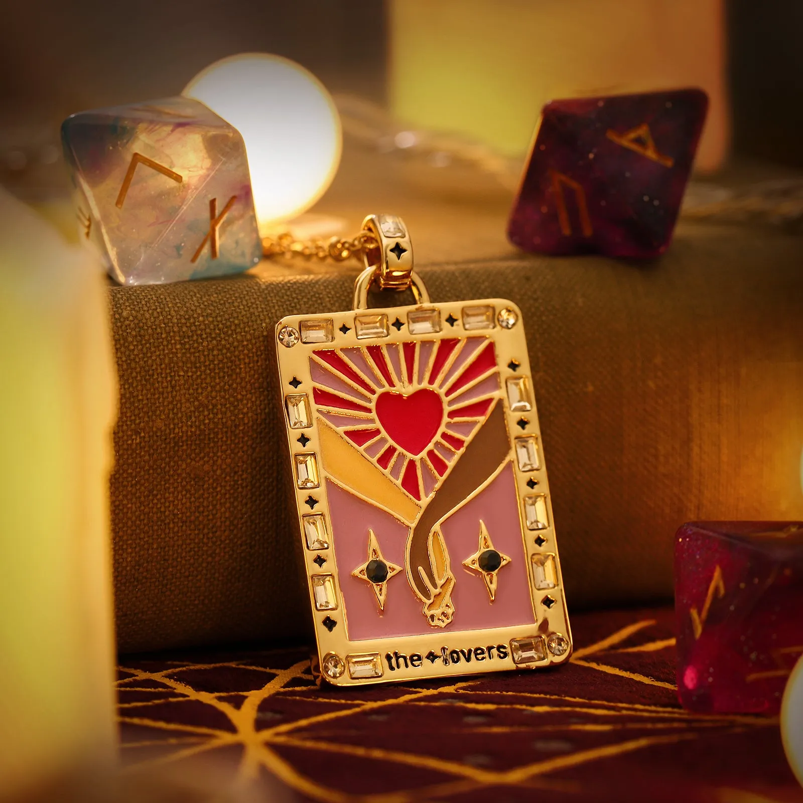 The Lovers Tarot Necklace sold by Selenichast