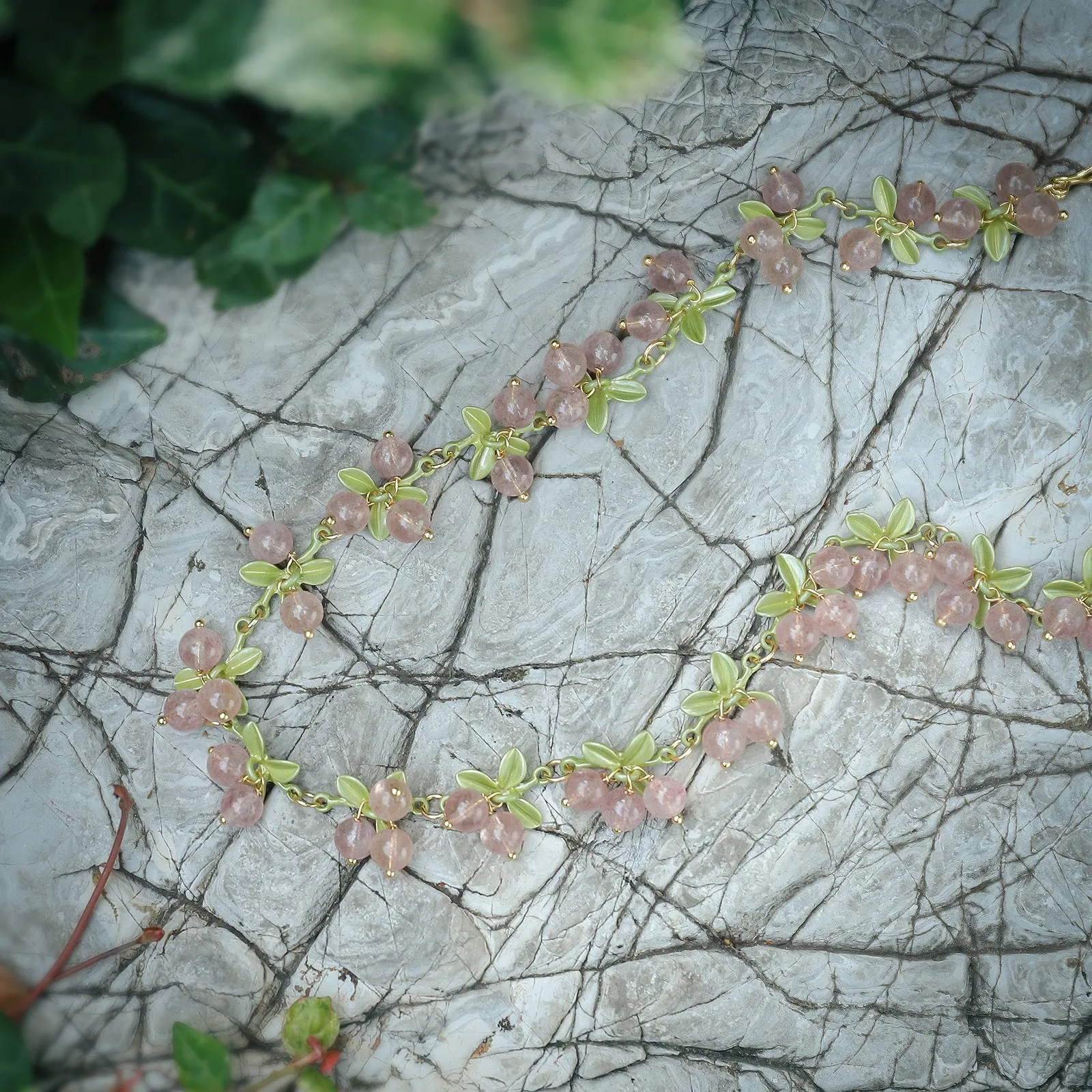 Pink Berry Necklace sold by Selenichast product image thumbnail 2