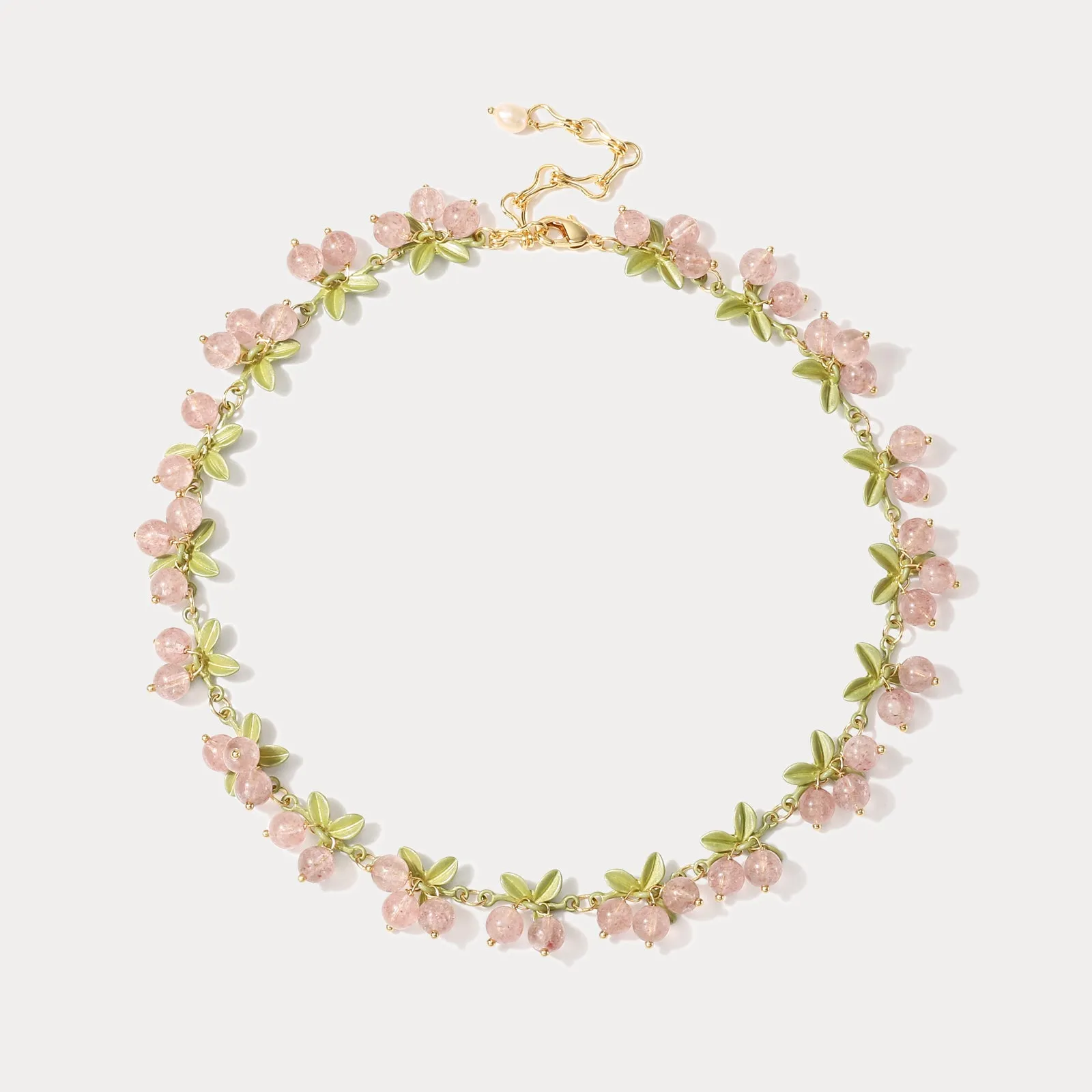 Pink Berry Necklace sold by Selenichast