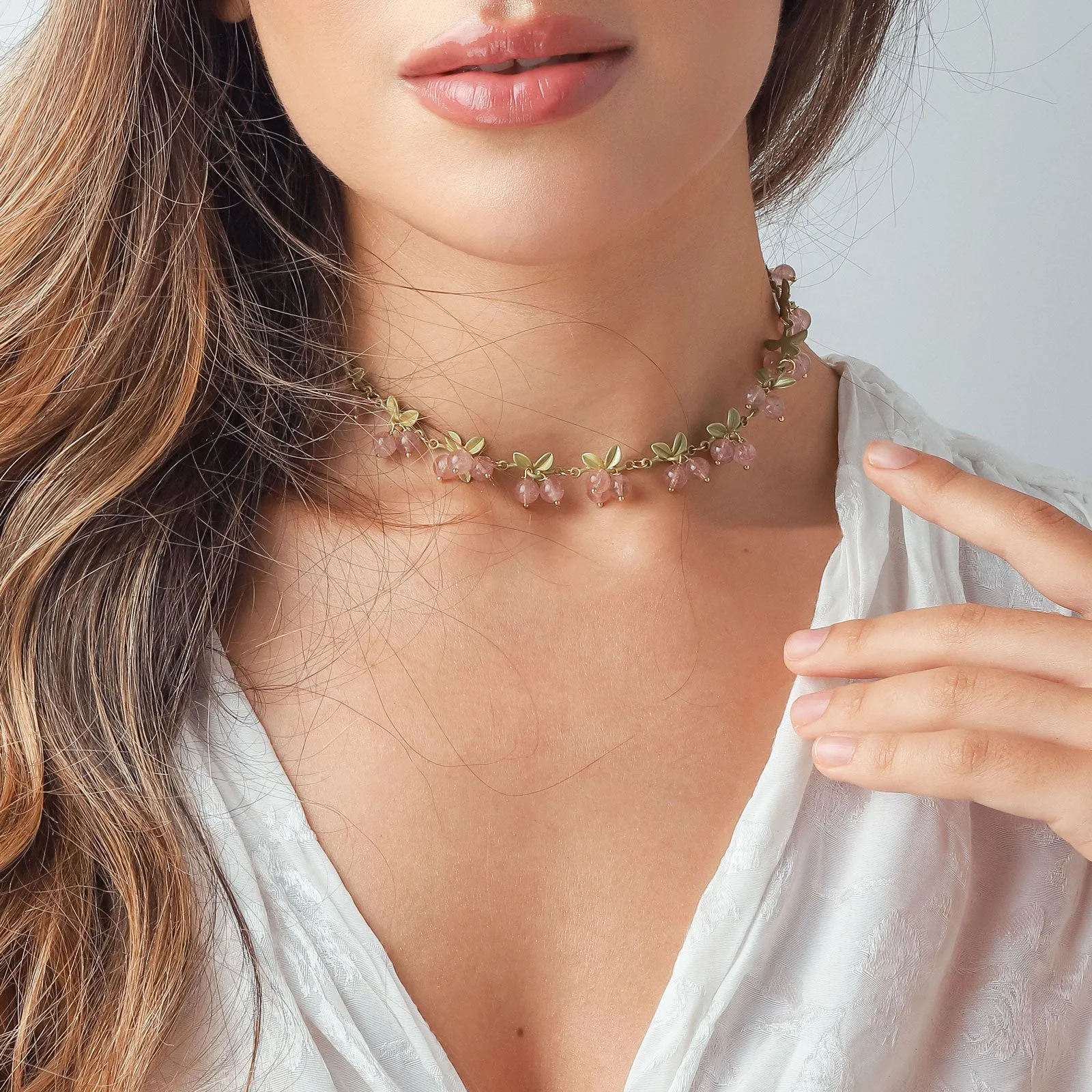 Pink Berry Necklace sold by Selenichast product image thumbnail 5