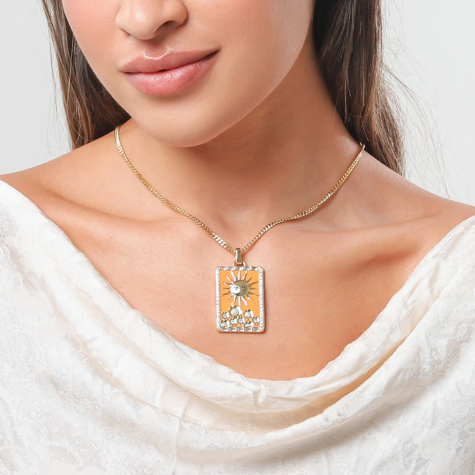 The Sun Tarot Card Necklace sold by Selenichast product image thumbnail 2