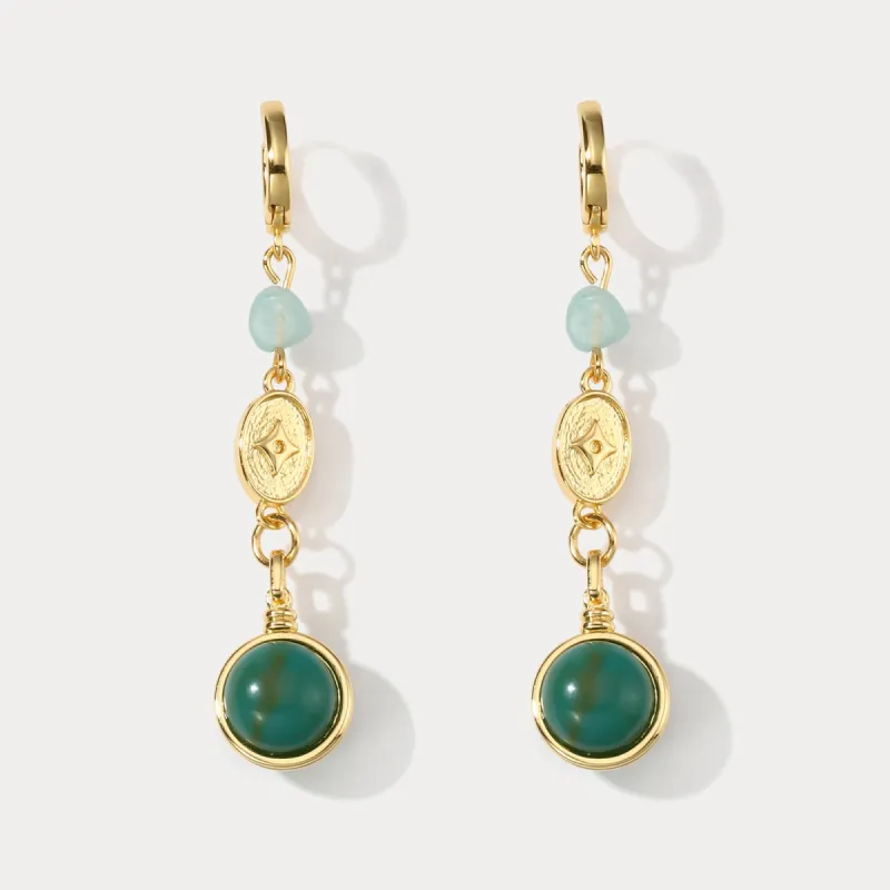 Jade  Earrings Dangle sold by Selenichast