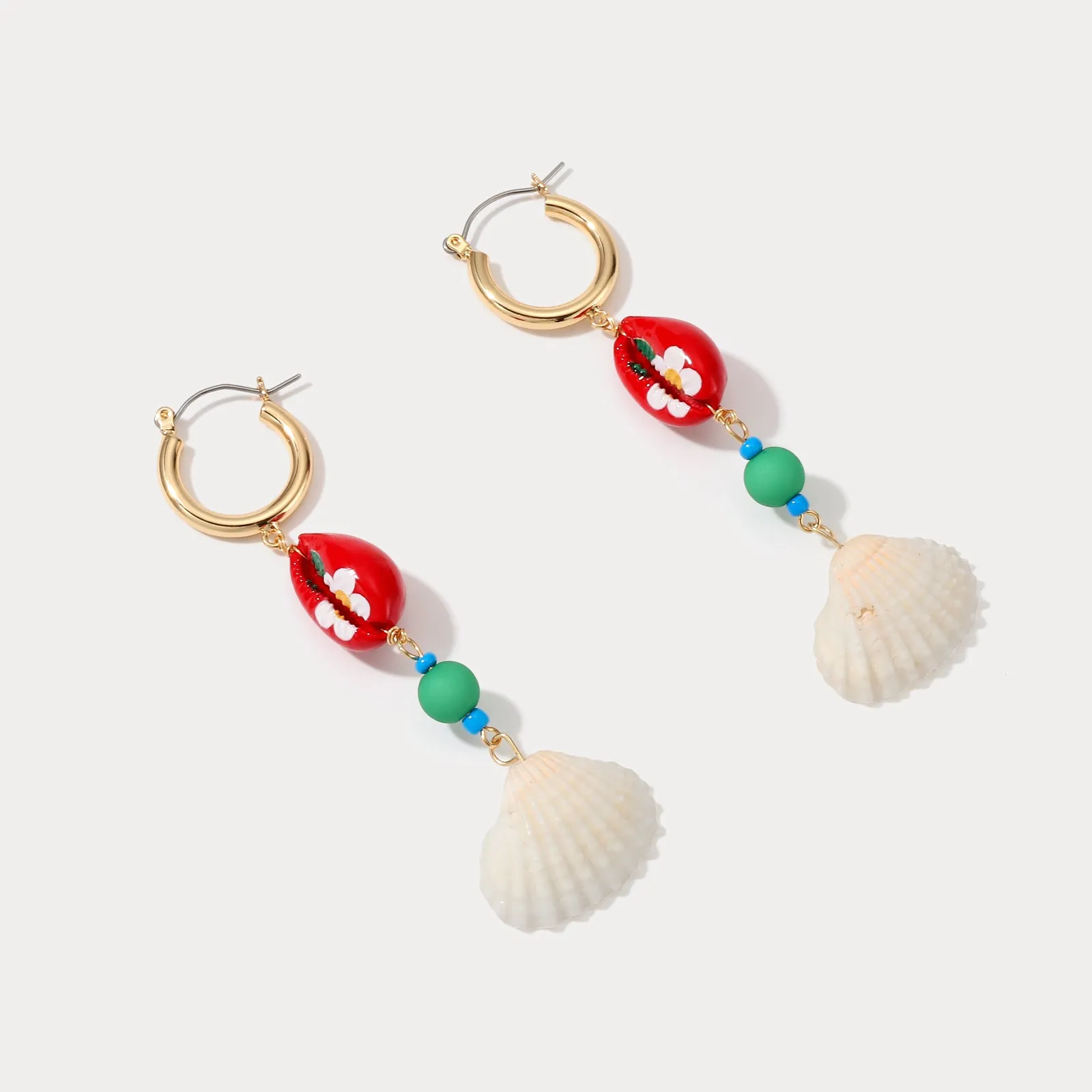 Shell Drop Earrings sold by Selenichast product image thumbnail 5