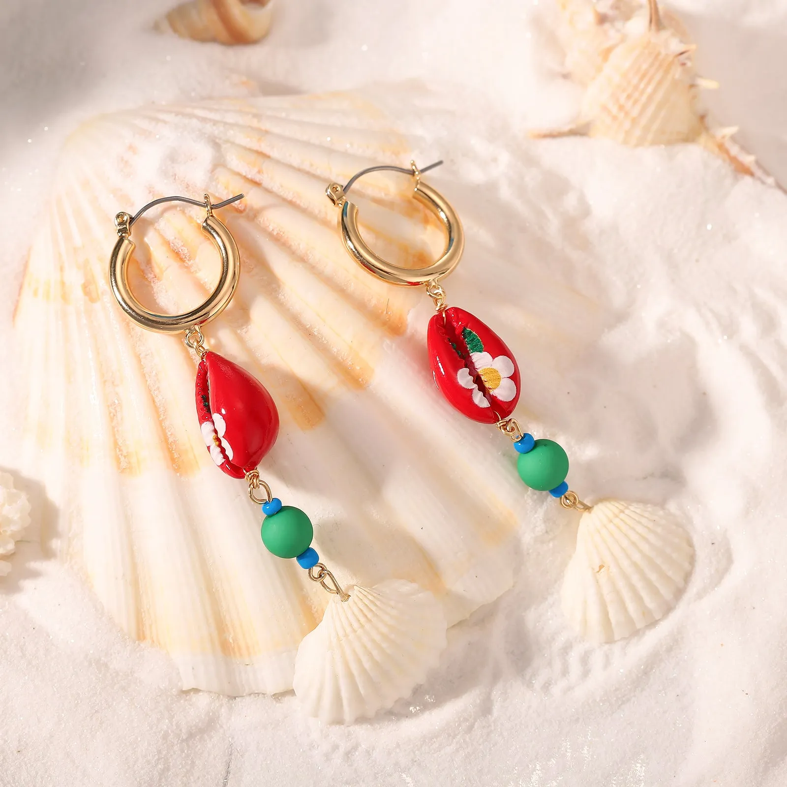 Shell Drop Earrings sold by Selenichast product image thumbnail 3