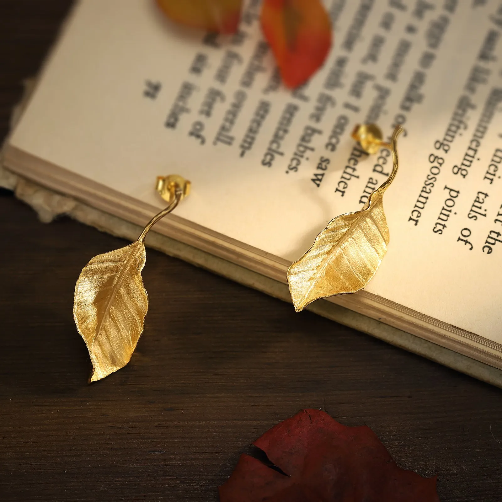 Autumn Leaves Earrings sold by Selenichast product image thumbnail 3