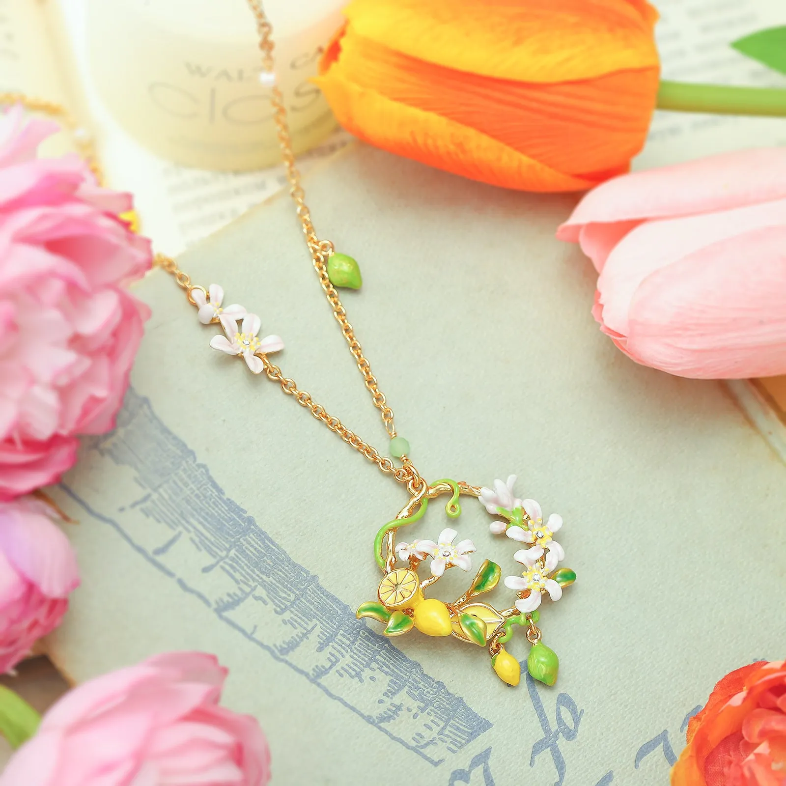 Lemon Garland Necklace sold by Selenichast product image thumbnail 2