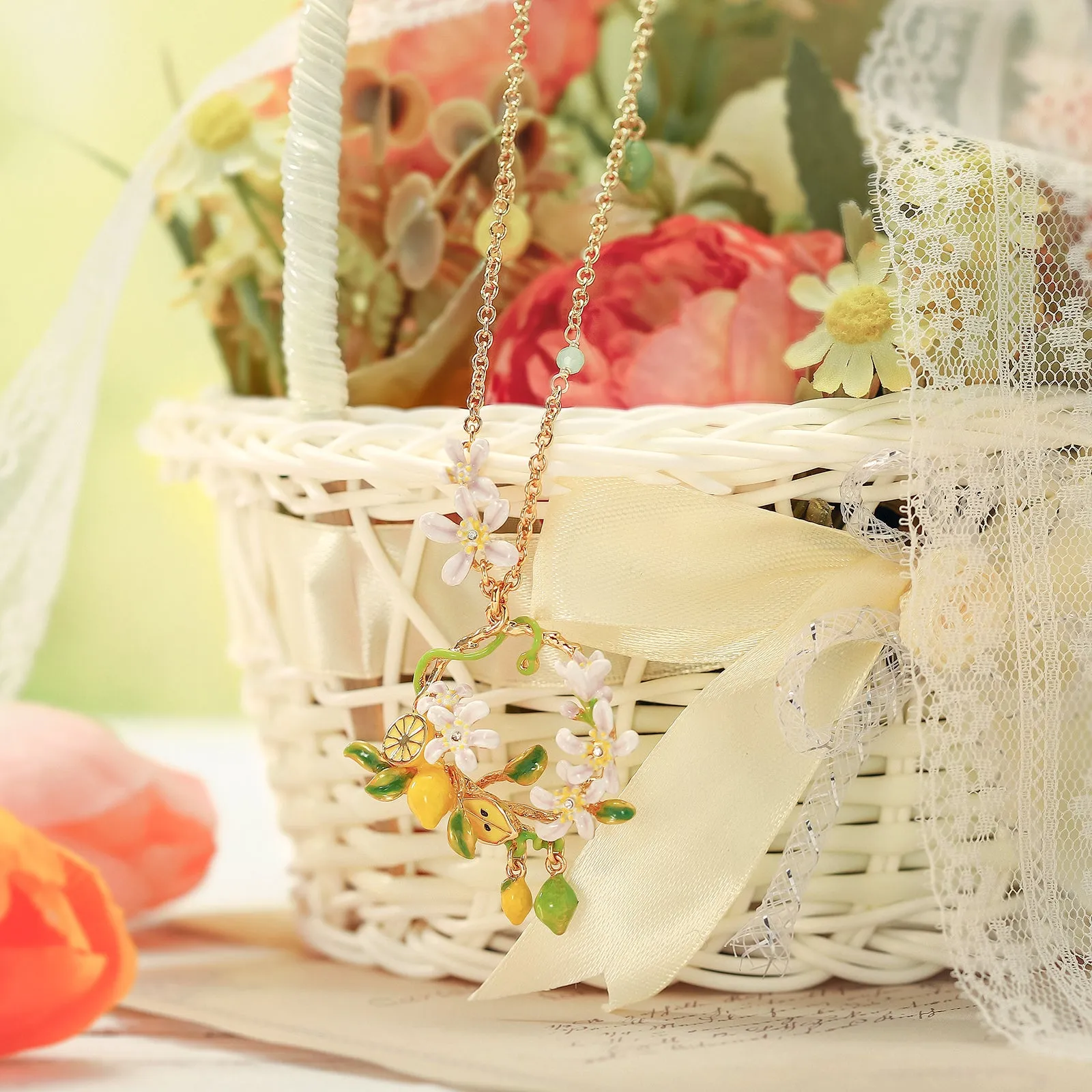 Lemon Garland Necklace sold by Selenichast product image thumbnail 3