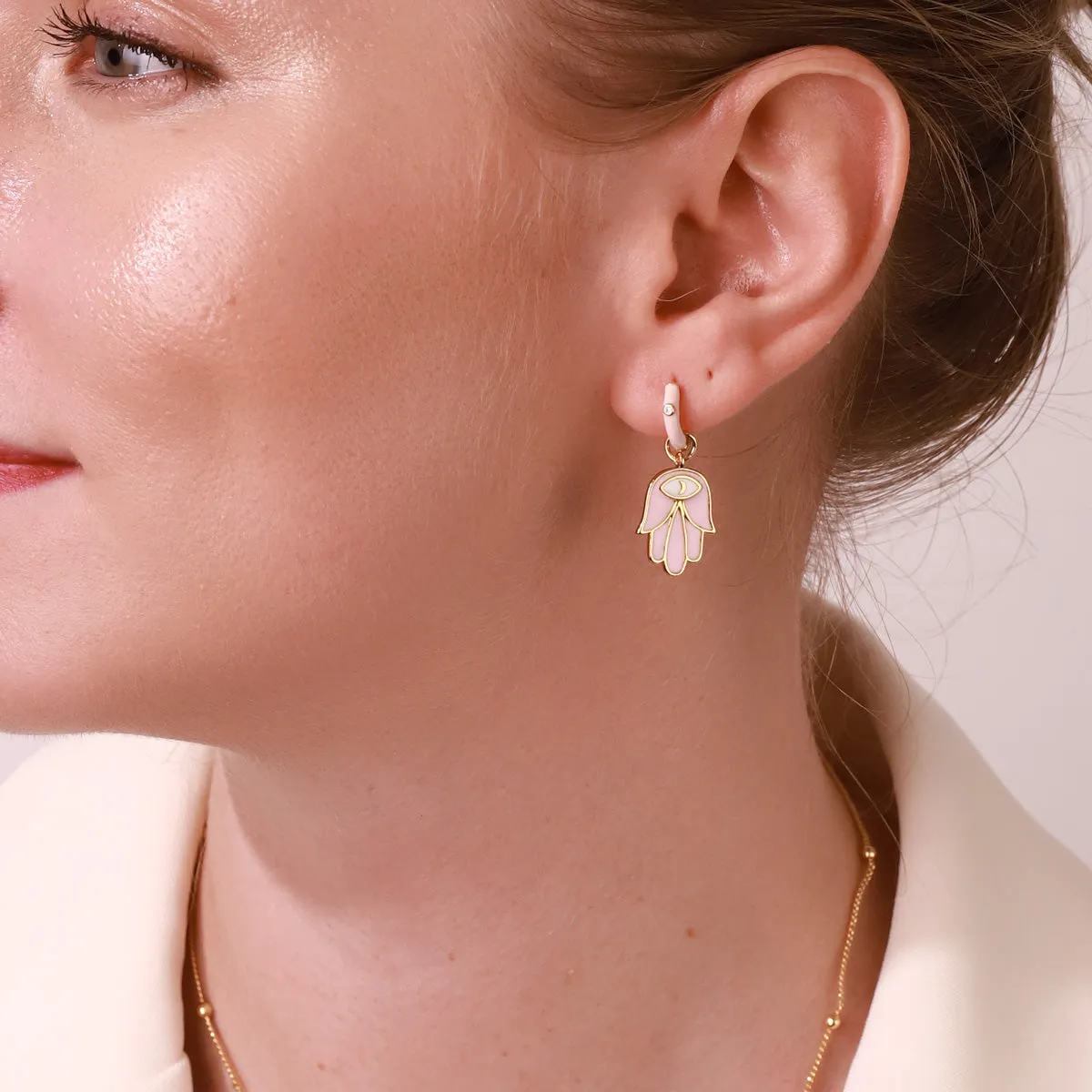 Eye in Hand Drop Earrings sold by Selenichast product image thumbnail 2