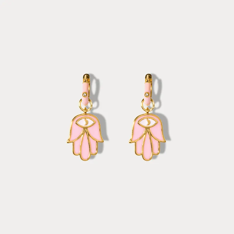 Eye in Hand Drop Earrings sold by Selenichast