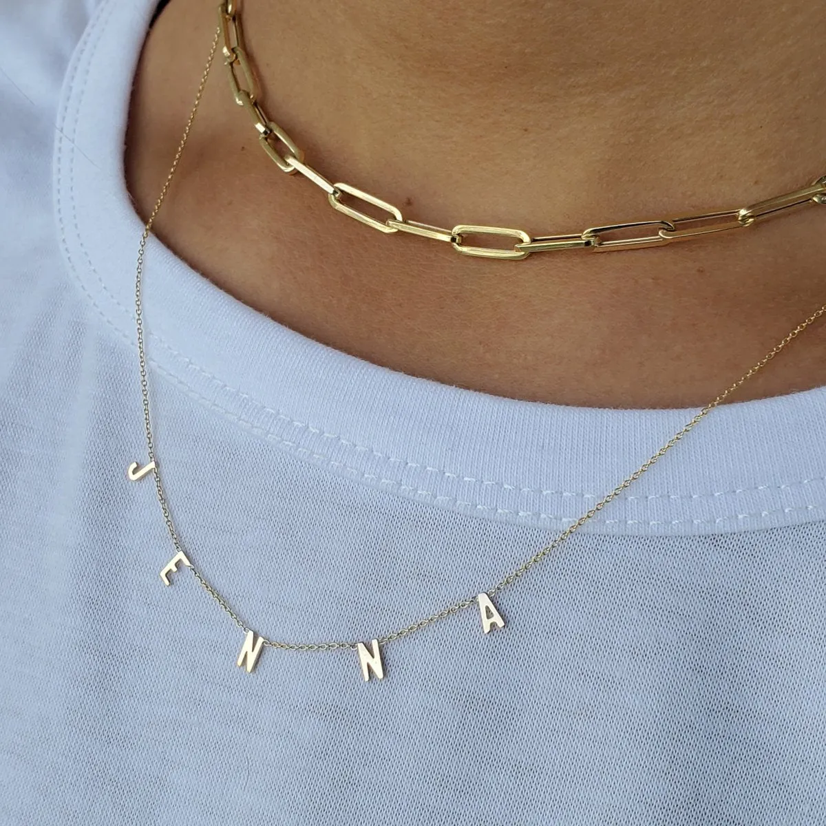 Custom Letter Necklace sold by Selenichast product image thumbnail 4