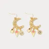 Evil Eye Crescent Earrings sold by Selenichast