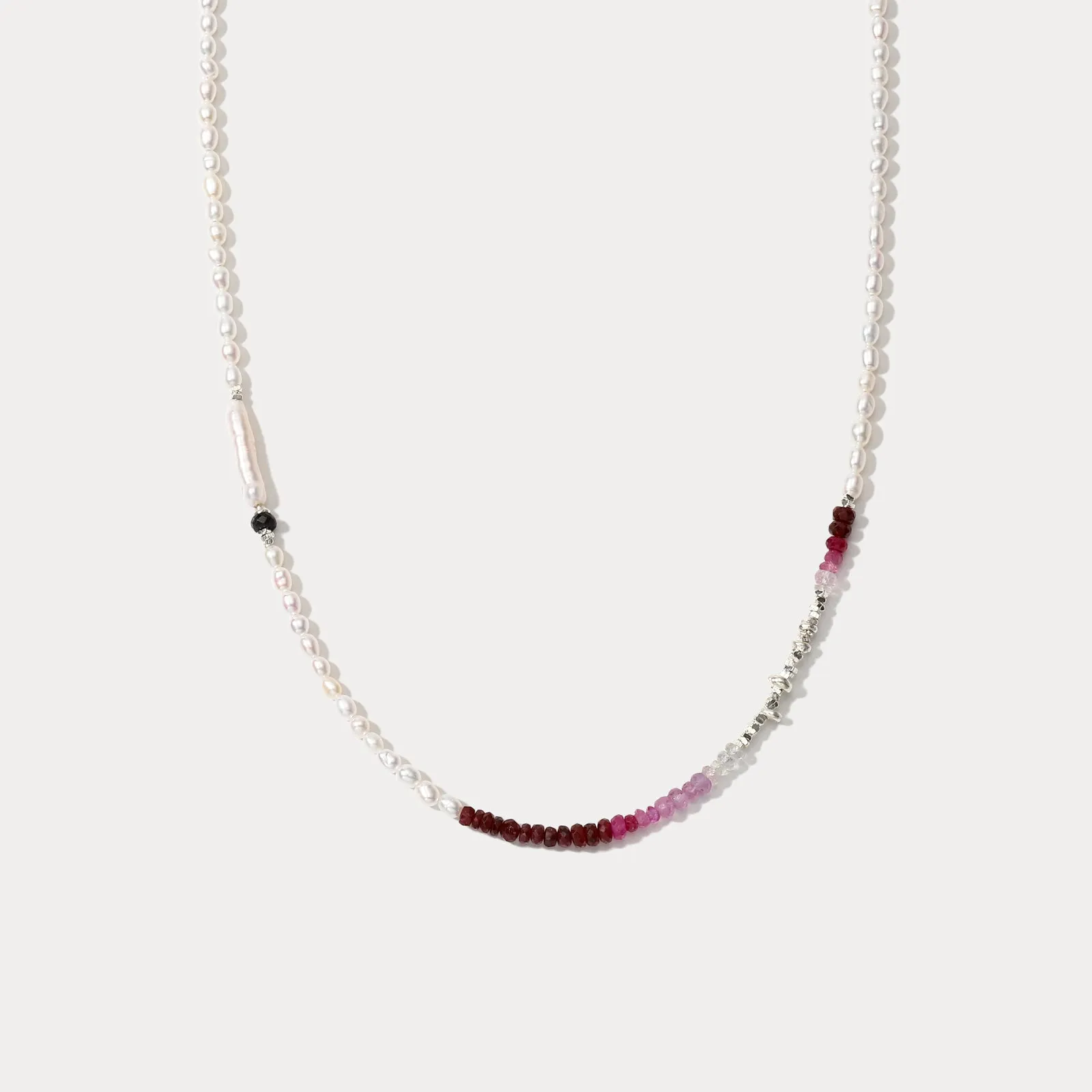 Multi Pearl Seed Bead Necklace sold by Selenichast