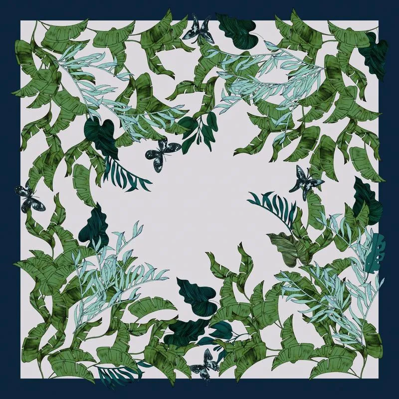 Tropical Jungle Square Scarf sold by Selenichast product image thumbnail 4