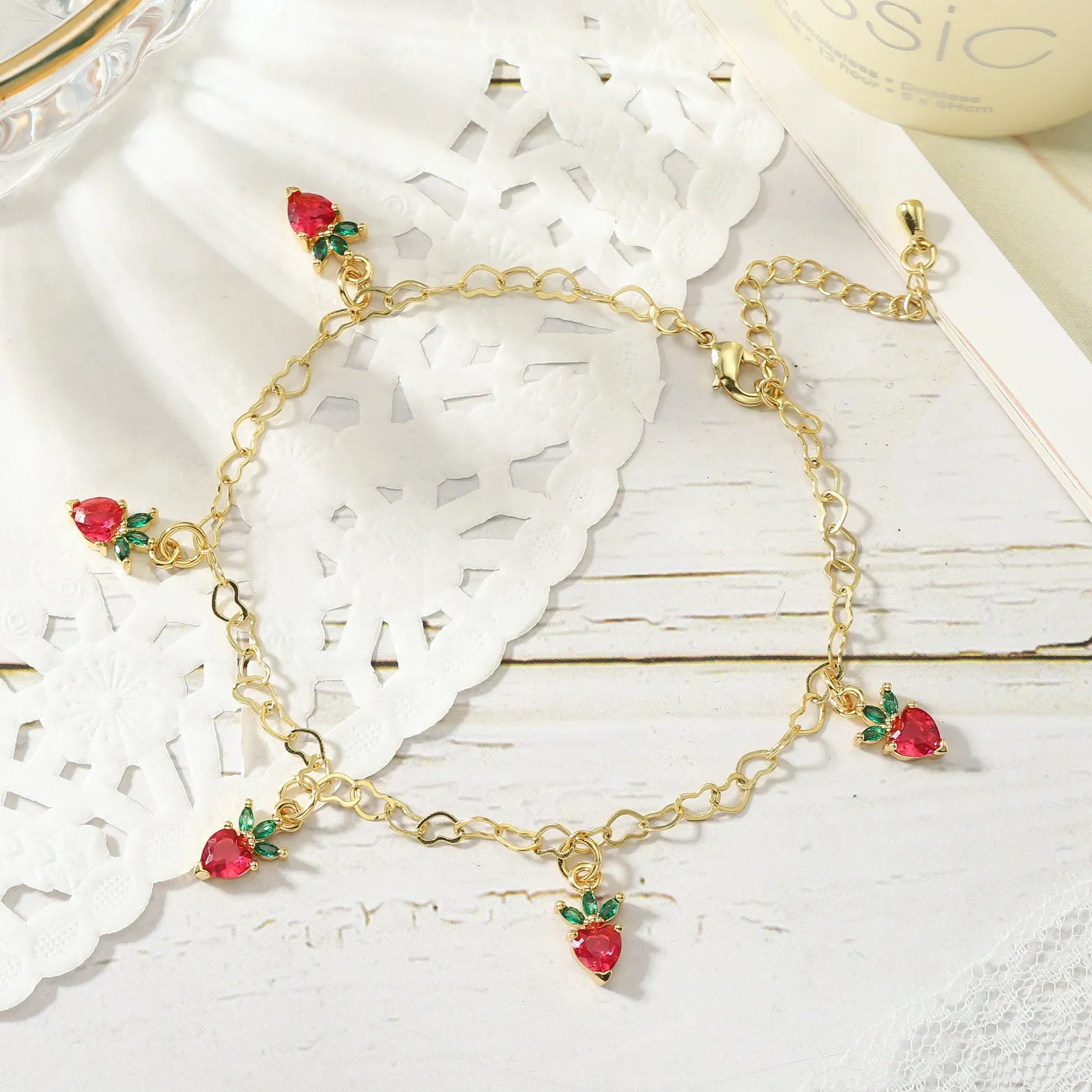 Strawberry Anklet sold by Selenichast product image thumbnail 2