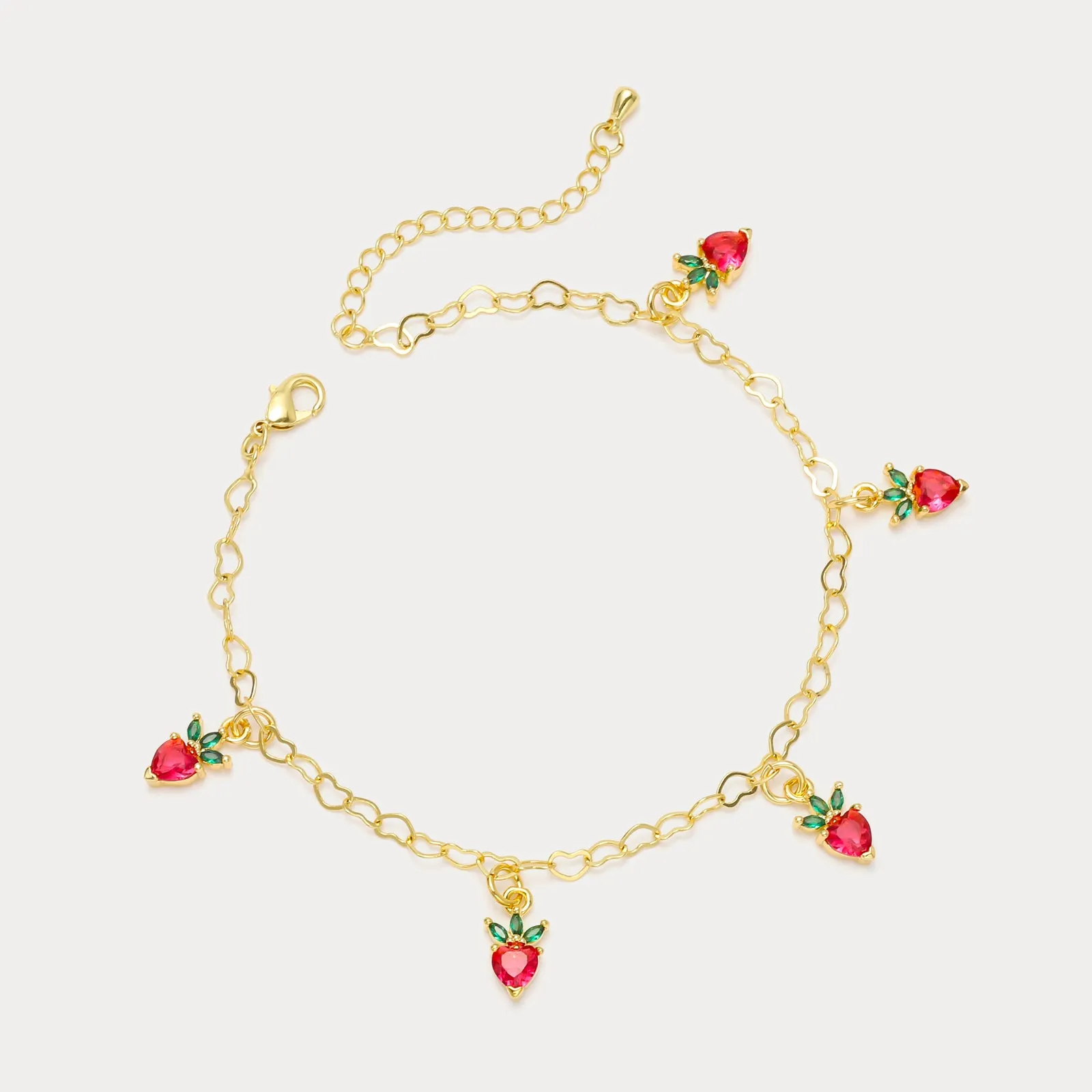Strawberry Anklet sold by Selenichast product image thumbnail 4