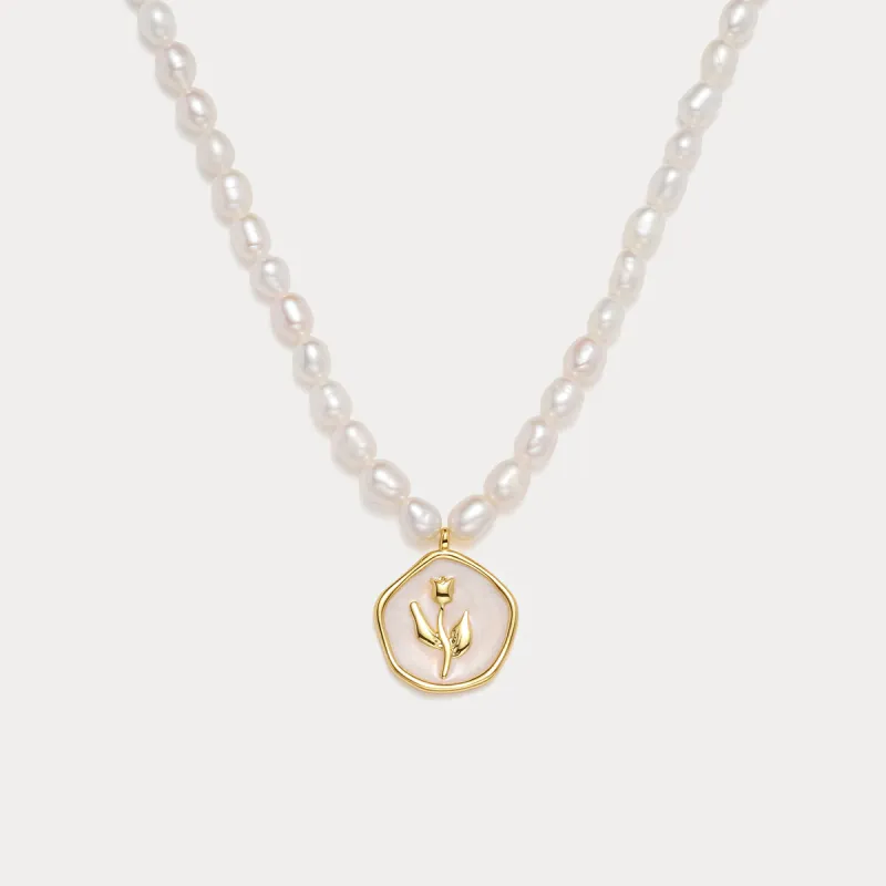 Rose Pendant Necklace sold by Selenichast