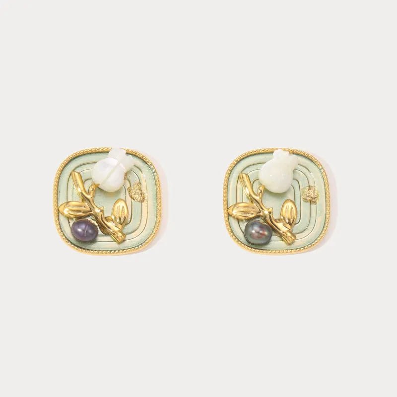 Lily of the valley Earrings sold by Selenichast