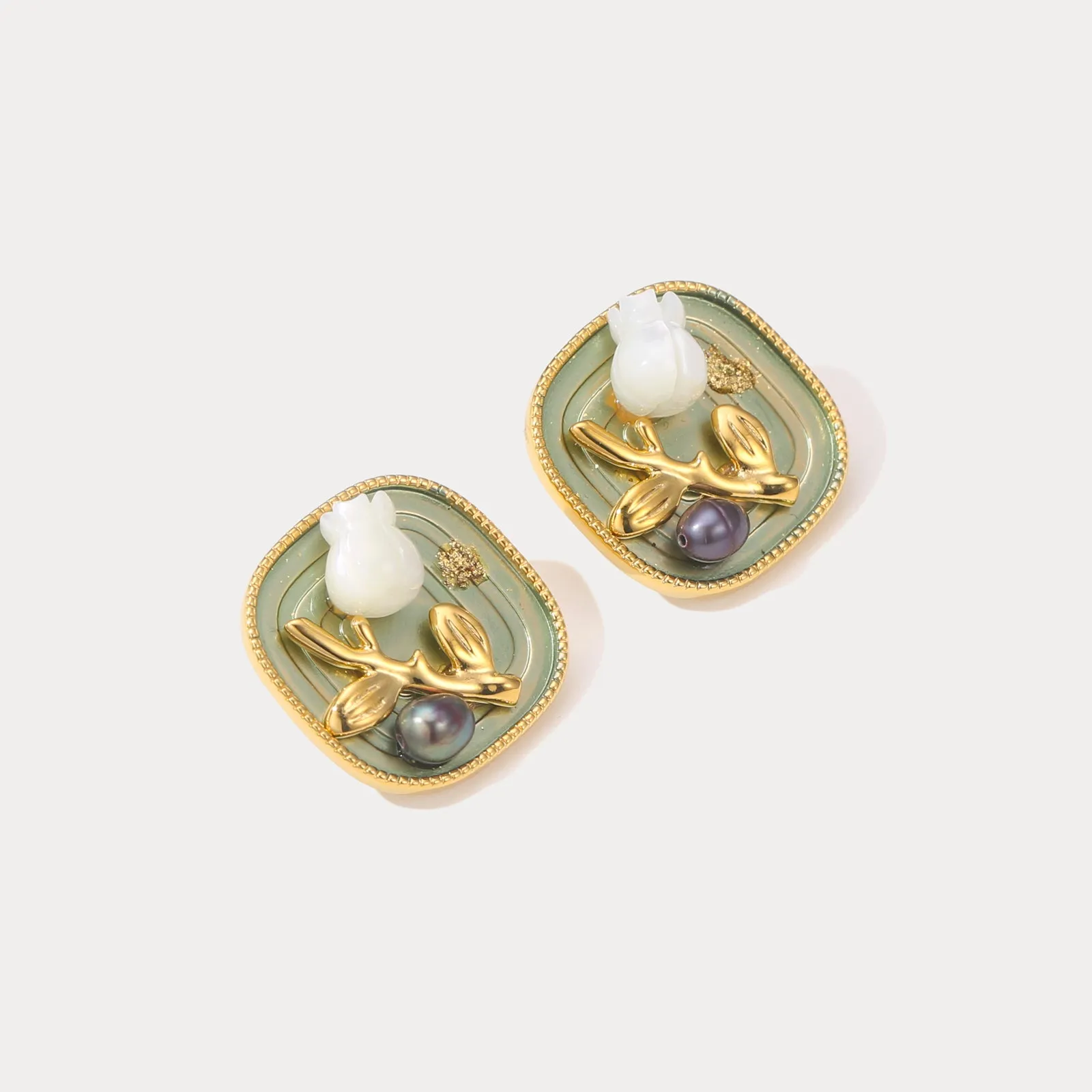 Lily of the valley Earrings sold by Selenichast product image thumbnail 4