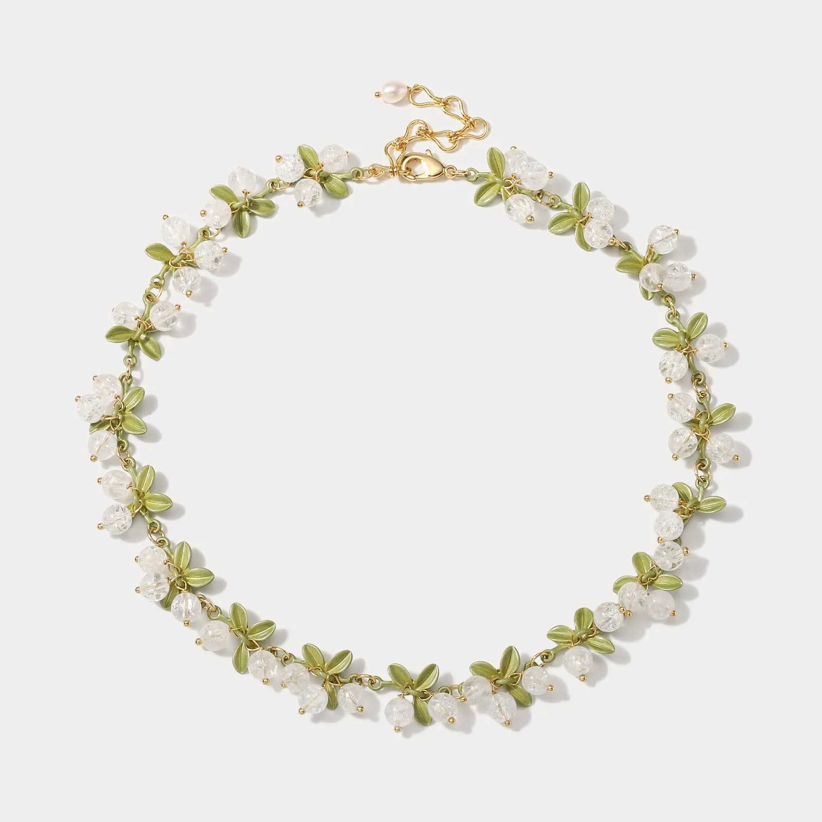 White Currant Necklace sold by Selenichast product image thumbnail 3