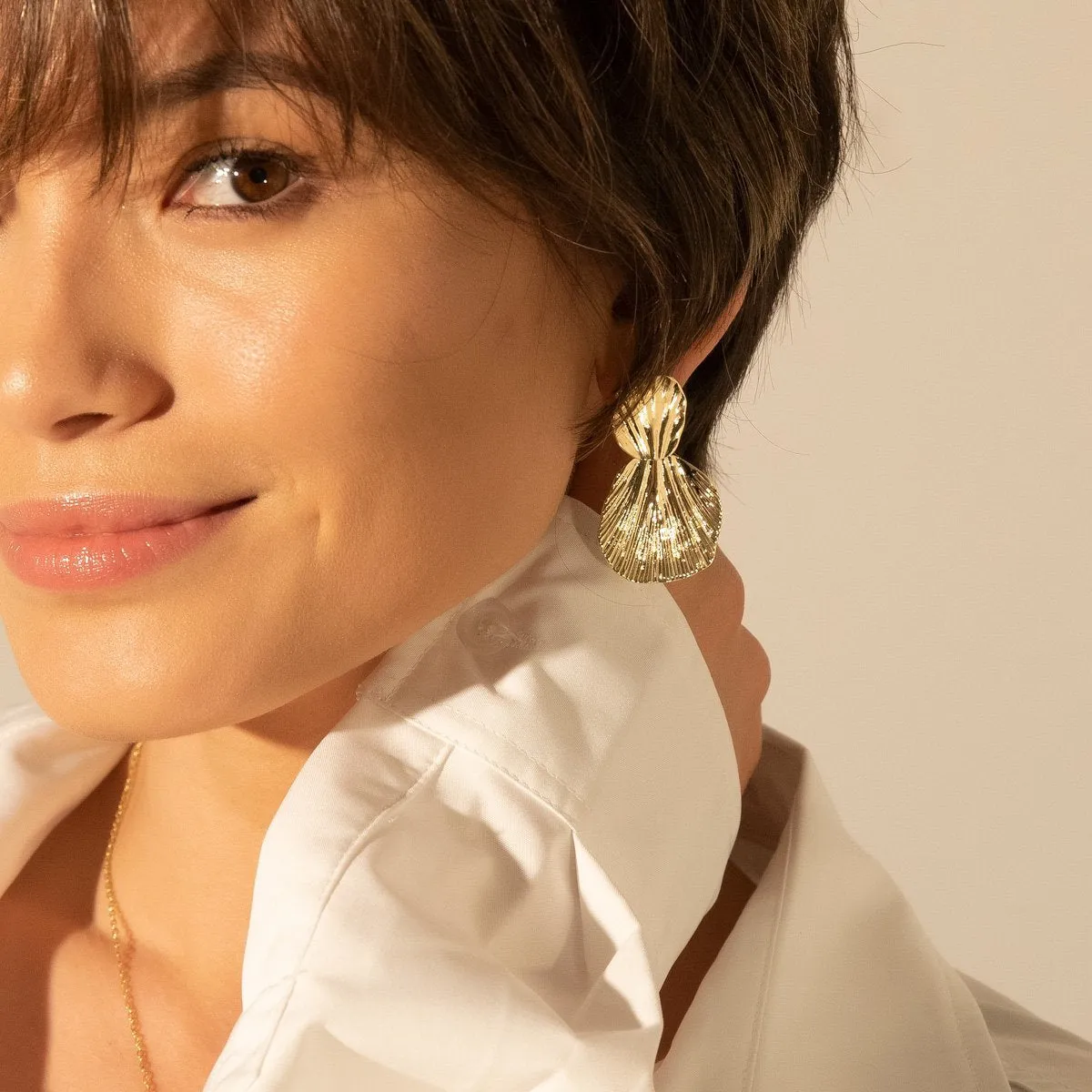 Shell Stud Earrings sold by Selenichast product image thumbnail 2