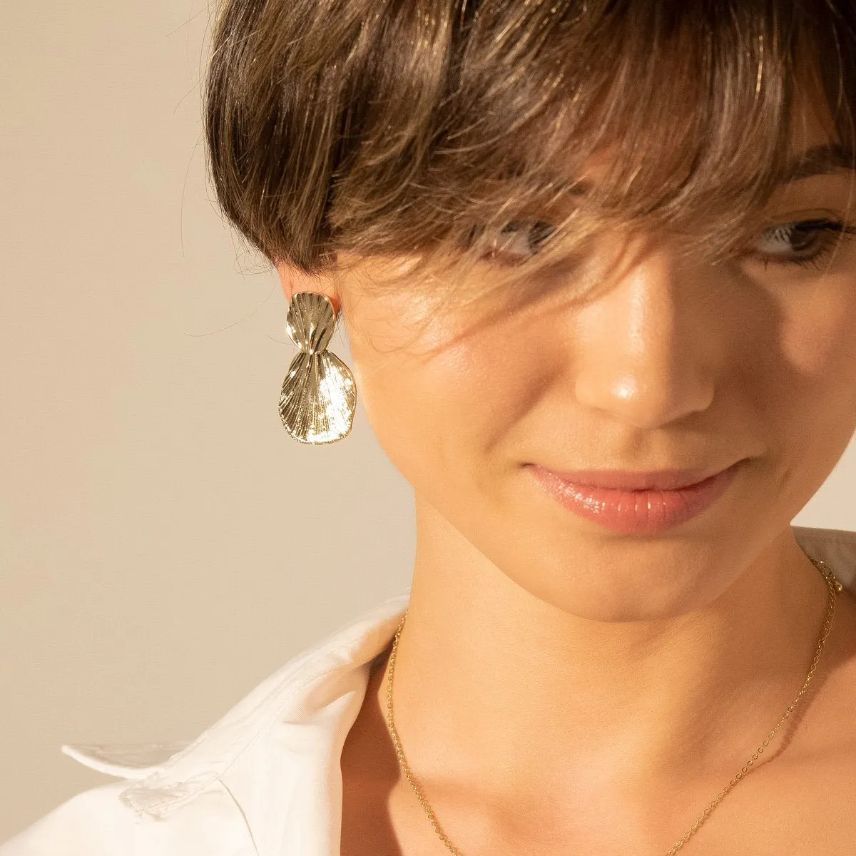 Shell Stud Earrings sold by Selenichast product image thumbnail 3