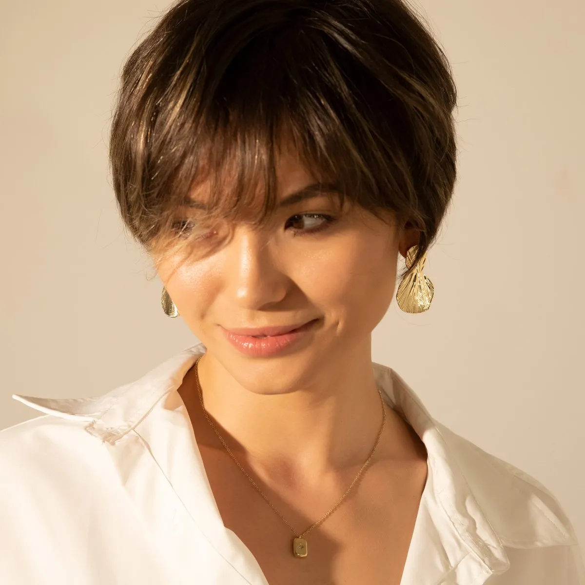 Shell Stud Earrings sold by Selenichast product image thumbnail 4