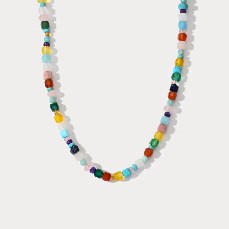 Colorful Seed Bead Necklace sold by Selenichast