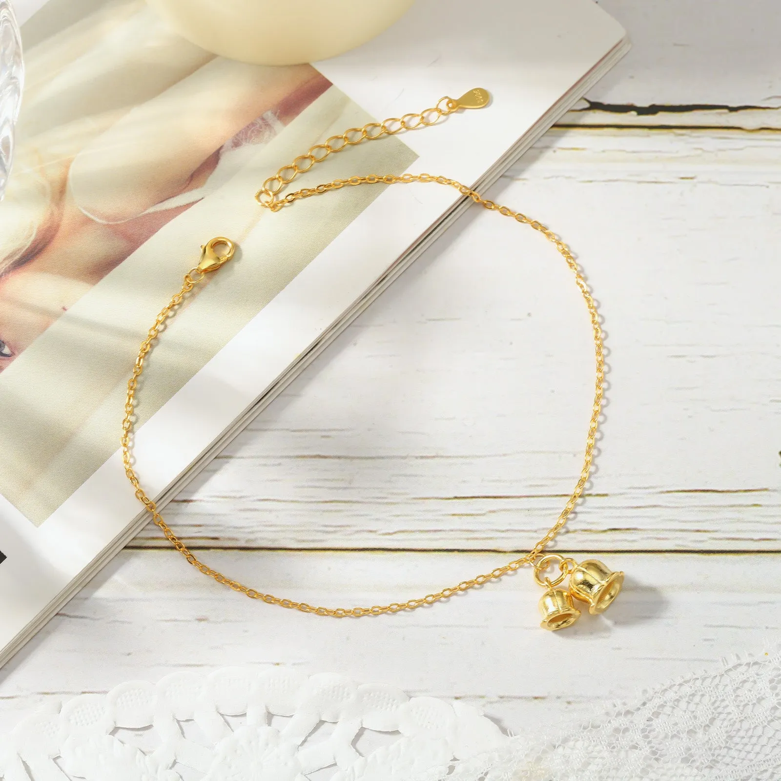 Lily of the Valley Anklet sold by Selenichast product image thumbnail 3