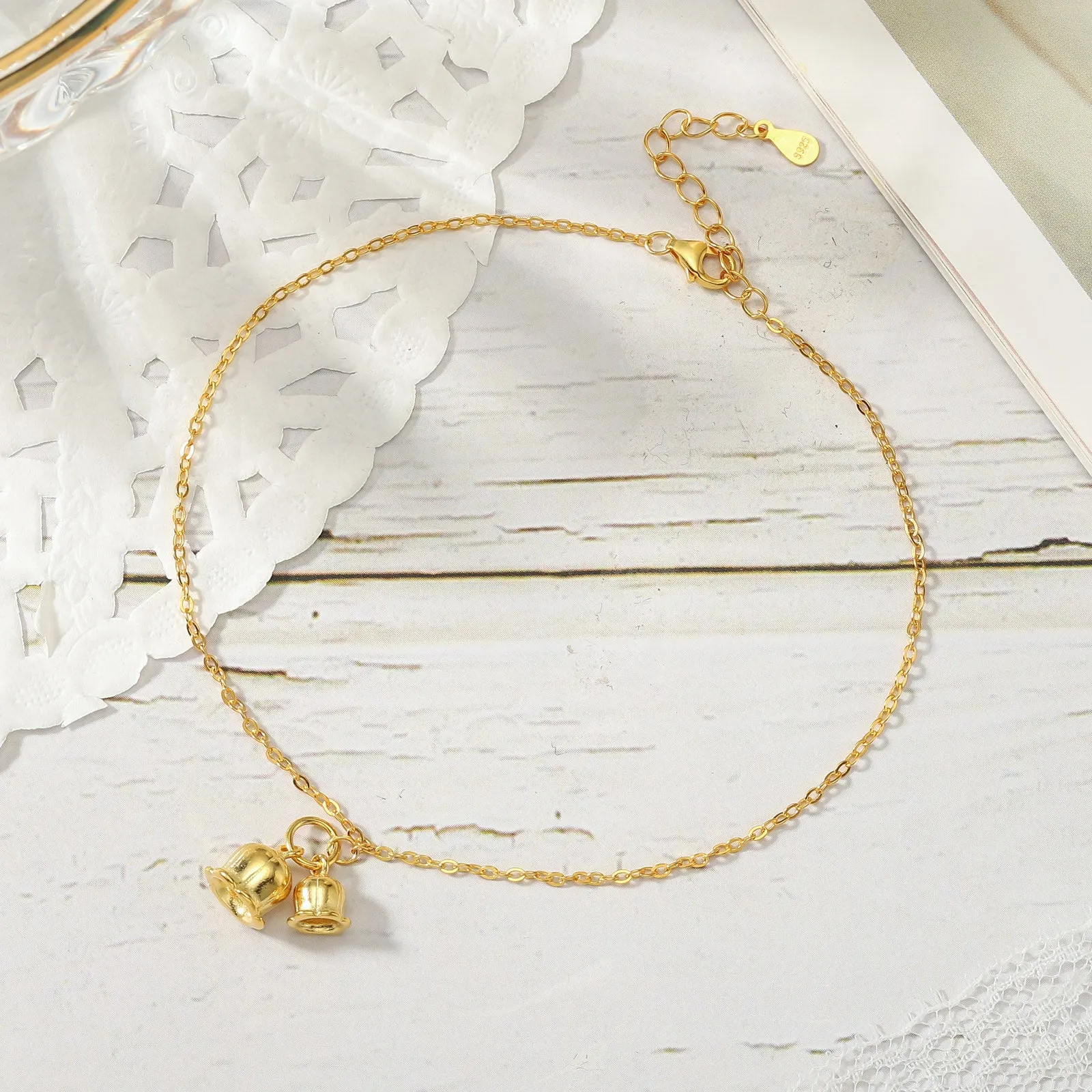 Lily of the Valley Anklet sold by Selenichast product image thumbnail 2