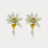 Gardenia Earrings sold by Selenichast