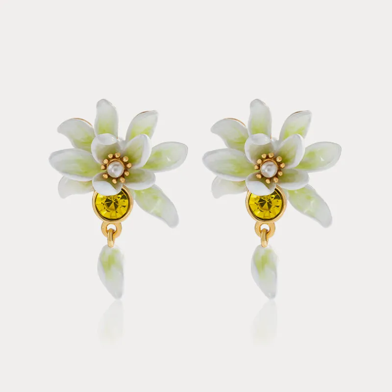 Gardenia Earrings sold by Selenichast