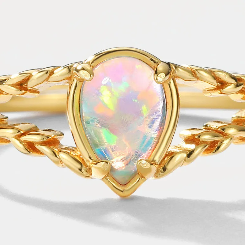 Vintage Opal Ring sold by Selenichast product image thumbnail 3