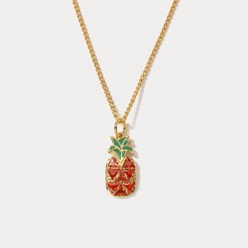 Summer Pineapple Necklace sold by Selenichast