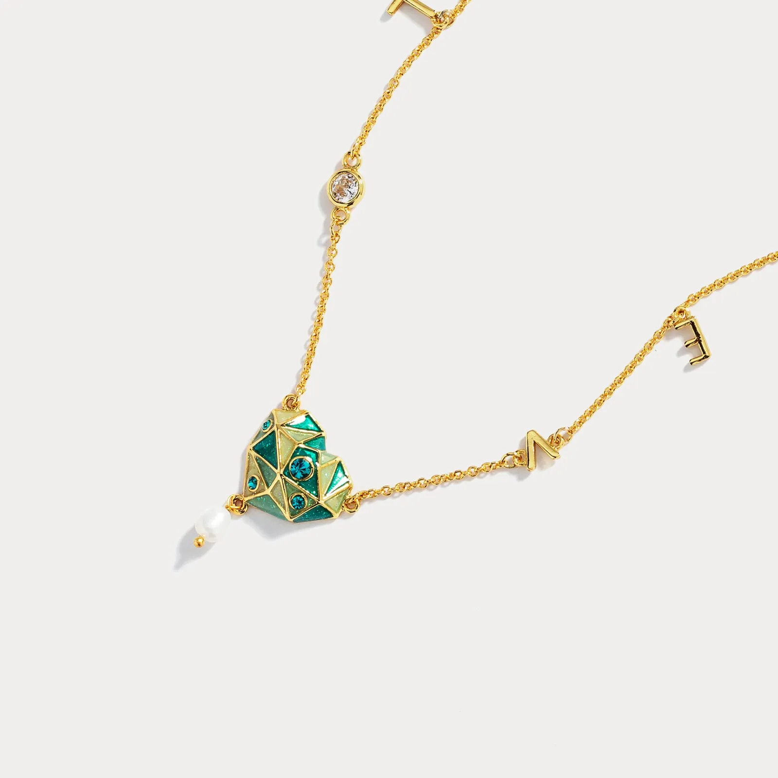 Diamond Heart Necklace sold by Selenichast product image thumbnail 2