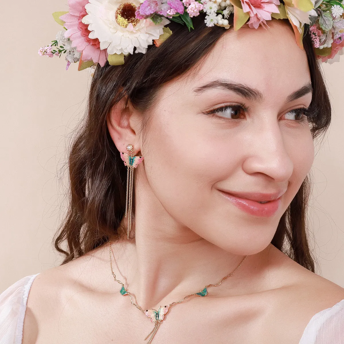 Butterfly Tassel Earrings sold by Selenichast product image thumbnail 3