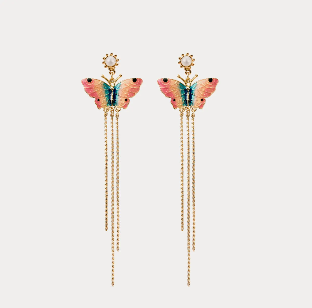 Butterfly Tassel Earrings sold by Selenichast