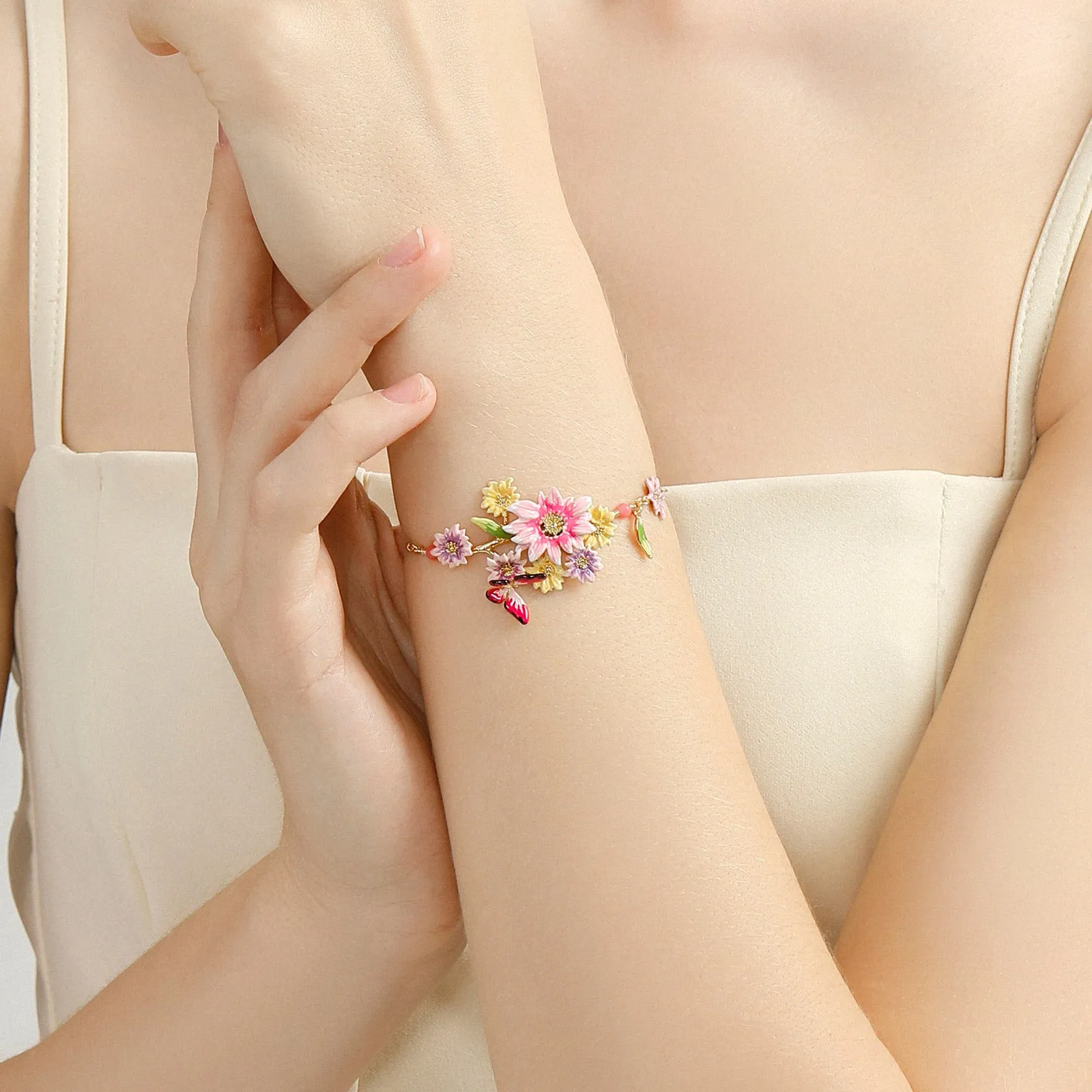 Butterfly Love Flower Bracelet sold by Selenichast product image thumbnail 3