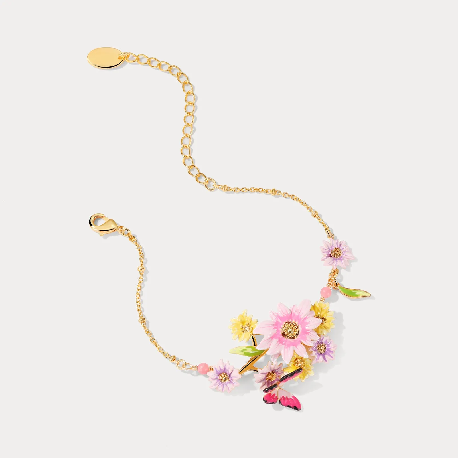 Butterfly Love Flower Bracelet sold by Selenichast product image thumbnail 2