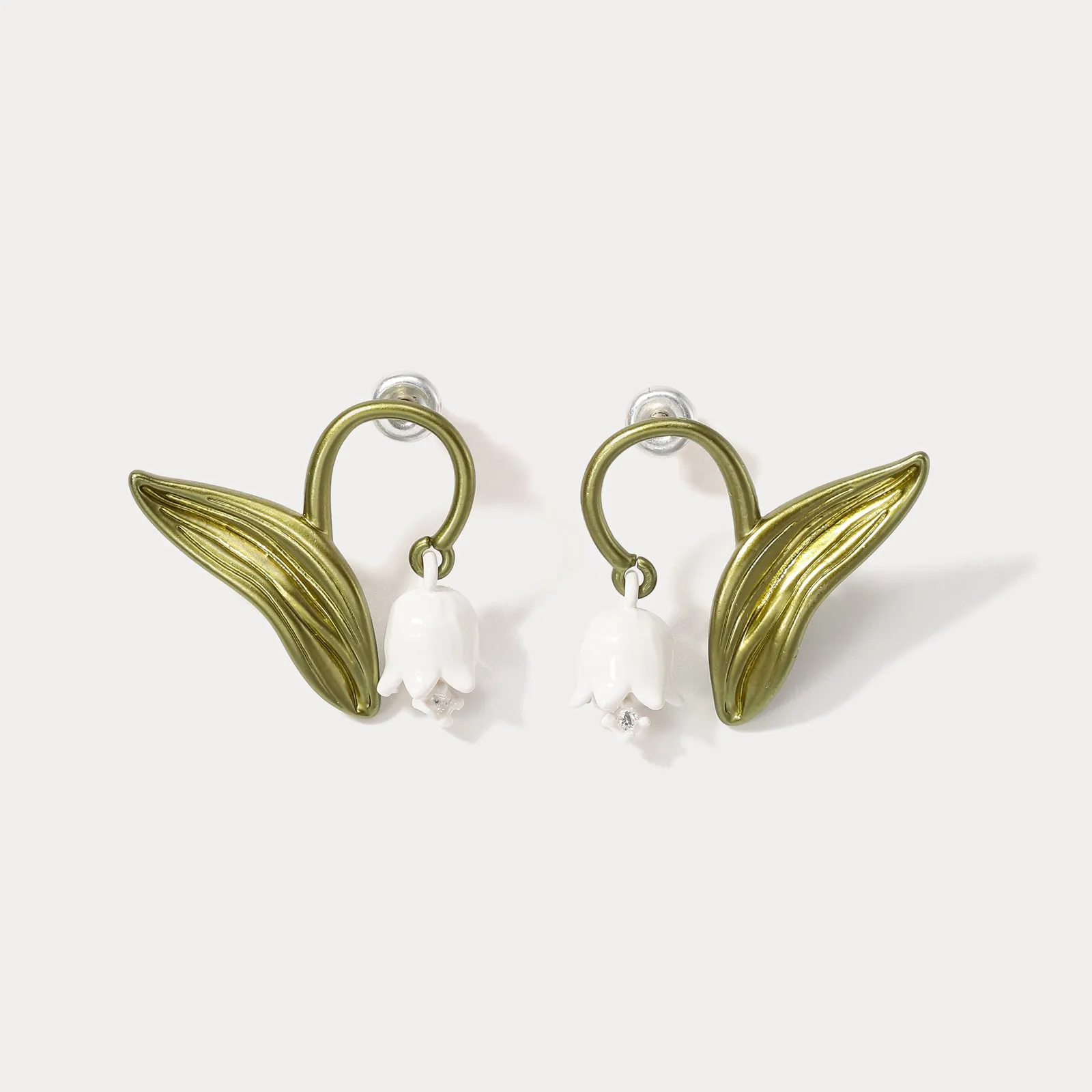 Lily Of The Valley Stud Earrings sold by Selenichast