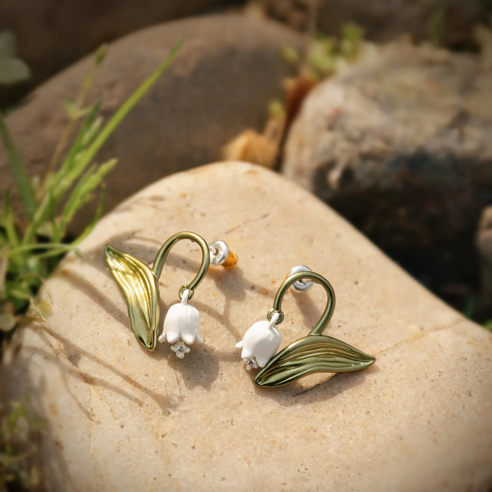 Lily Of The Valley Stud Earrings sold by Selenichast product image thumbnail 3
