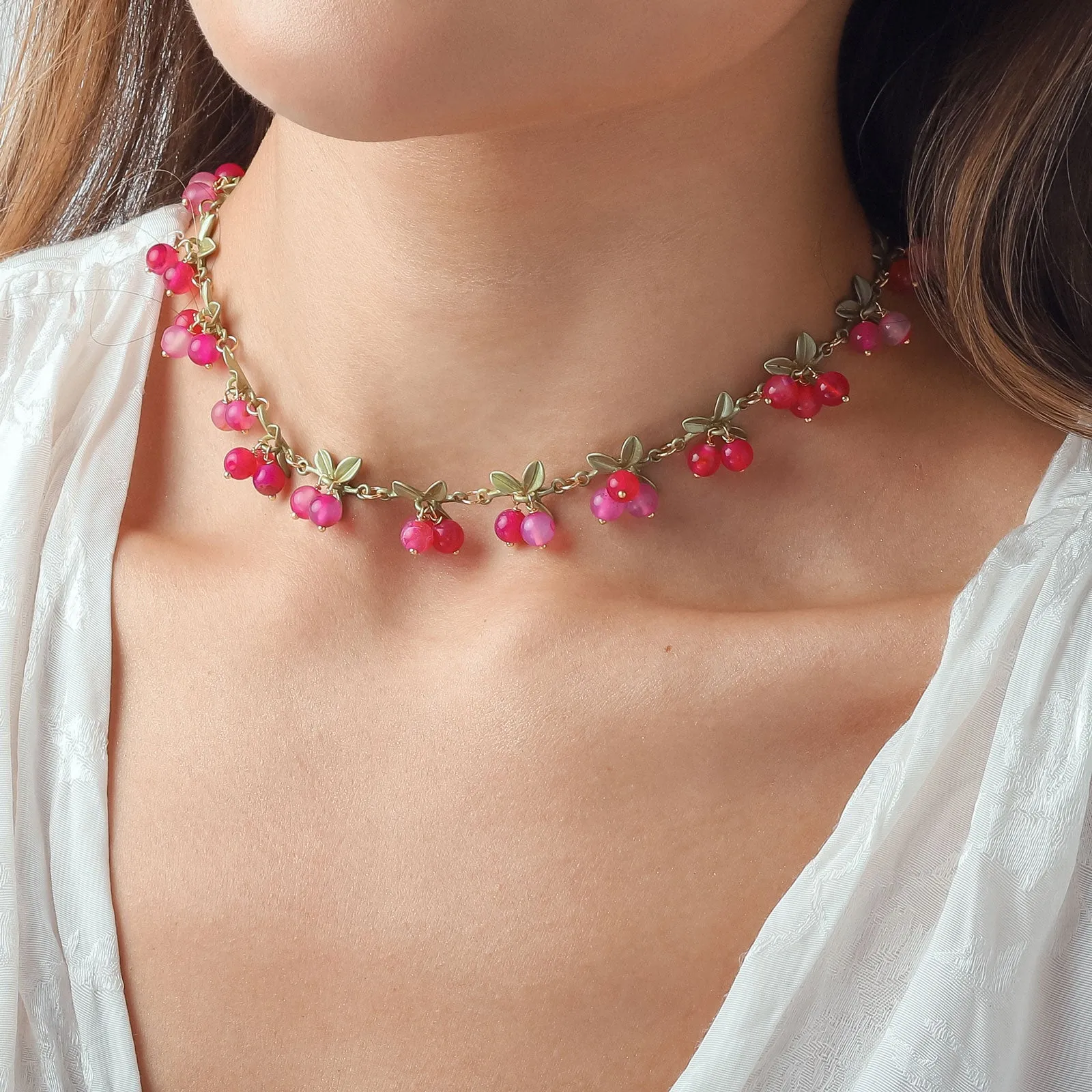 Pink Berry Necklace sold by Selenichast product image thumbnail 3